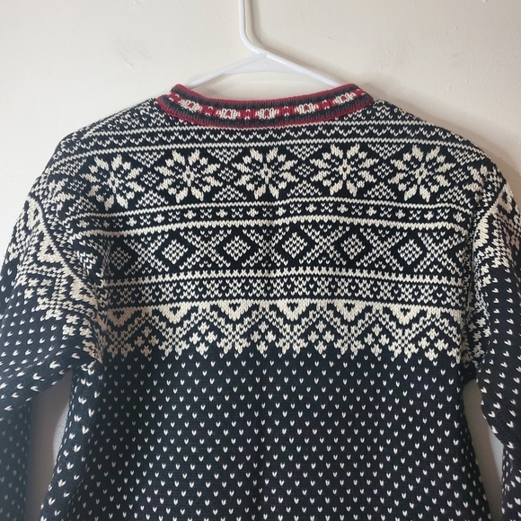 Womens Vintage L.L.Bean Nordic Fairisle Heavy Apres Ski Sweater Size Small - Picture 11 of 13